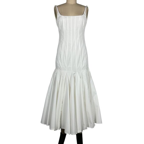 Jacquemus 'Agave' White Cotton Dress Size FR 34/US 2 - Picture 2 of 9